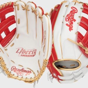 Liberty Advanced Color Series 12.75 in Outfield Glove White/Scarlet