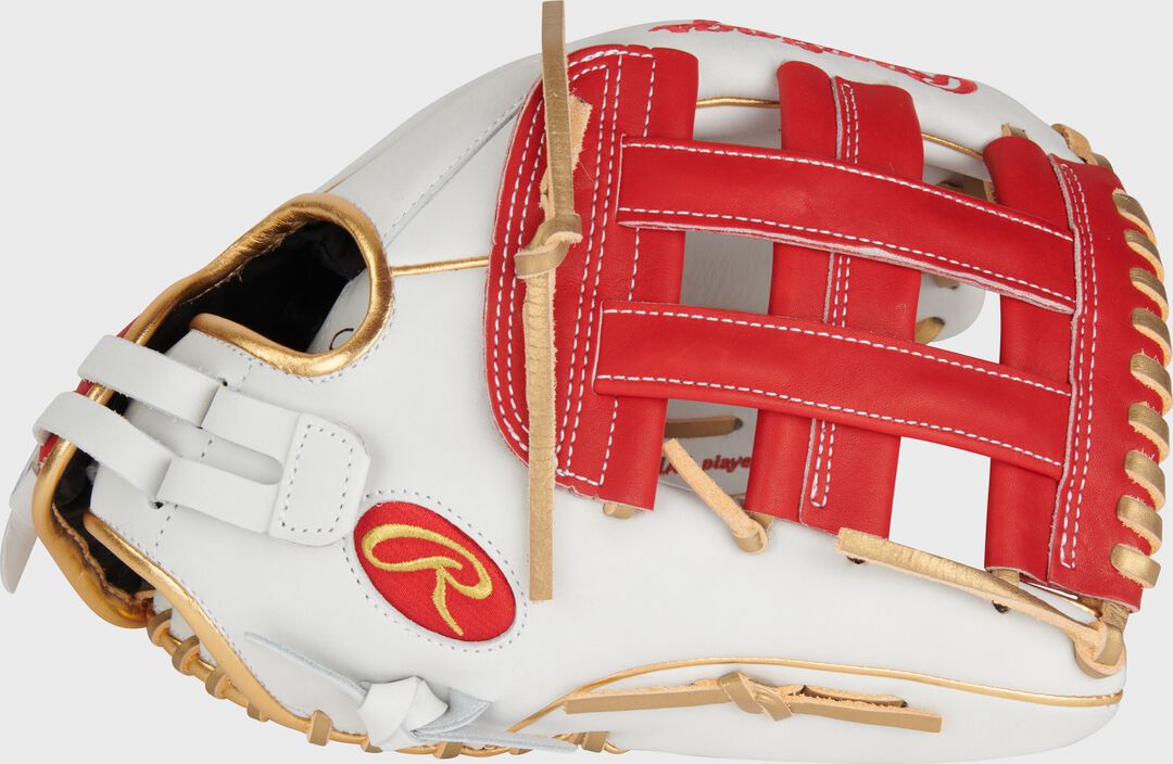 Liberty Advanced Color Series 12.75 in Outfield Glove White/Scarlet - Image 2