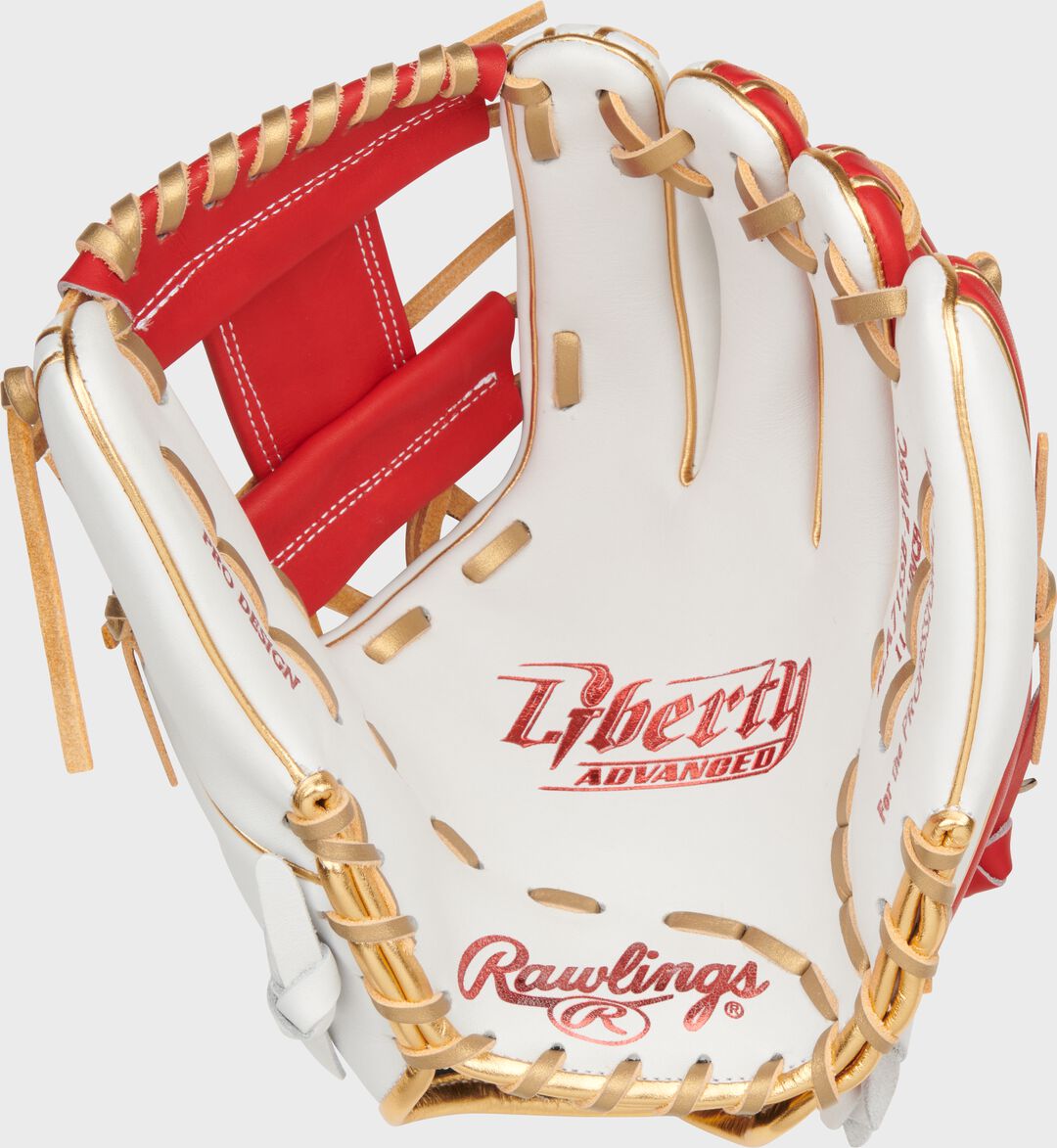 Liberty Advanced Color Series 11.75 in Infield Glove White/Scarlet - Image 4