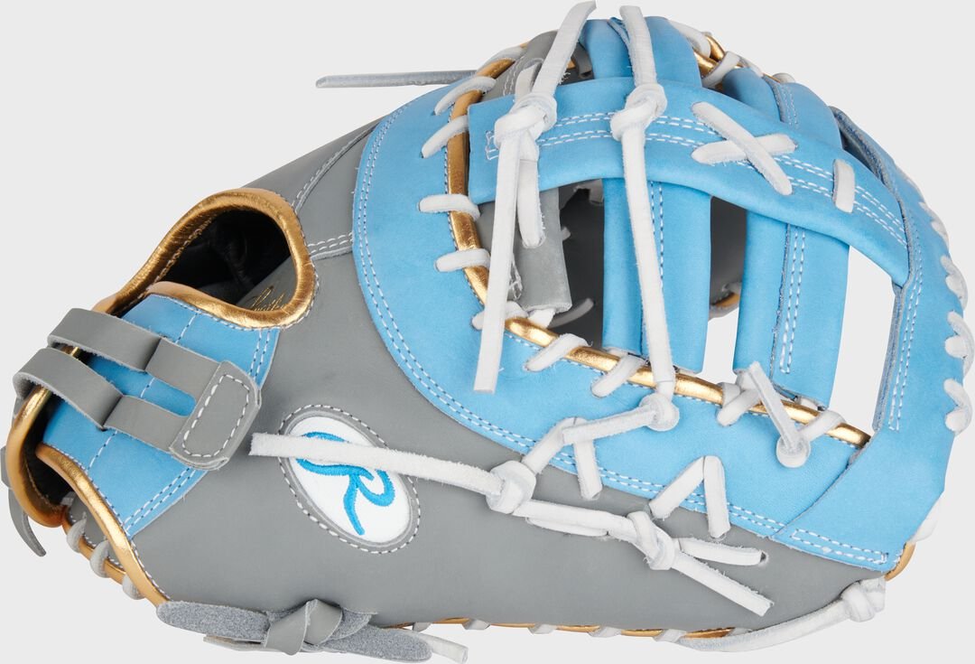 Liberty Advanced Color Series 13 in 1st Base Mitt Gray/Columbia Blue - Image 2