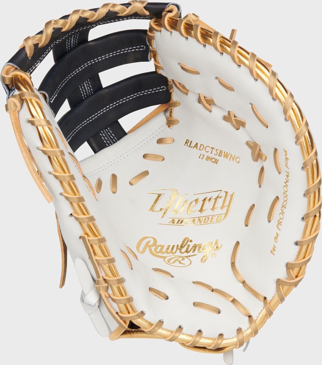Liberty Advanced Color Series 13 in 1st Base Mitt White/Navy - Image 4