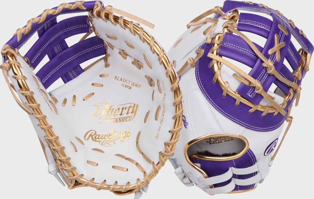 Liberty Advanced Color Series 13 in 1st Base Mitt White/Purple