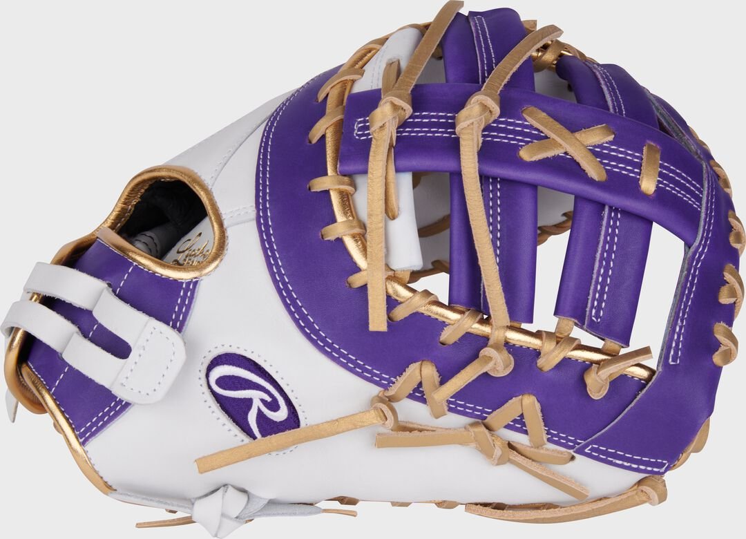 Liberty Advanced Color Series 13 in 1st Base Mitt White/Purple - Image 2