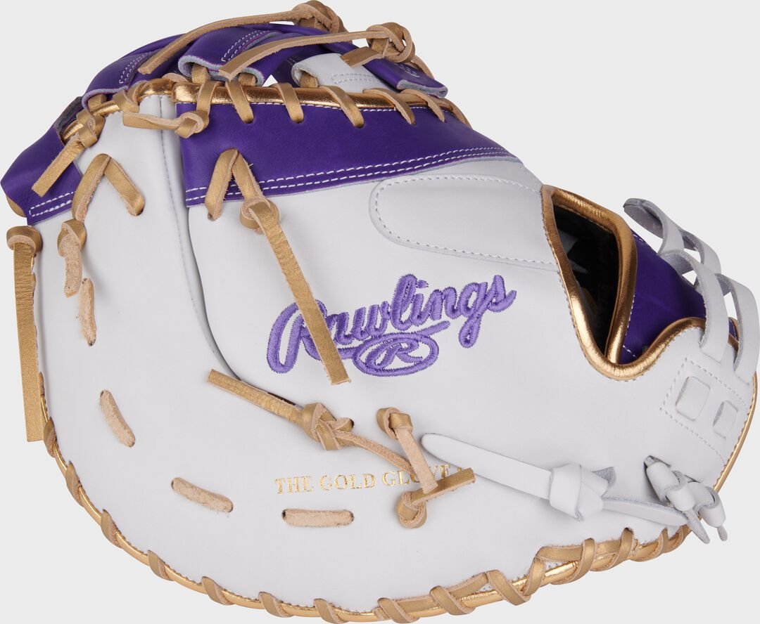 Liberty Advanced Color Series 13 in 1st Base Mitt White/Purple - Image 5