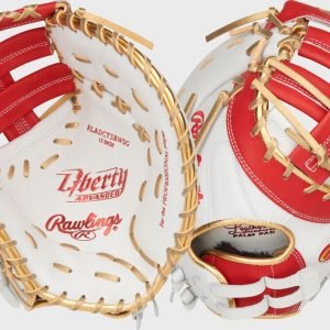 Liberty Advanced Color Series 13 in 1st Base Mitt White/Scarlet