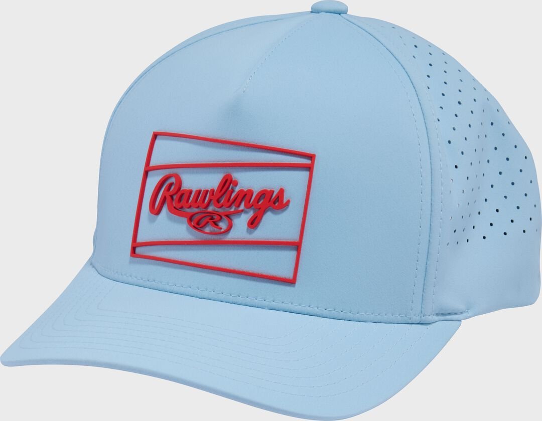 Rawlings Light Blue Laser Performance Patch Snapback Hat
