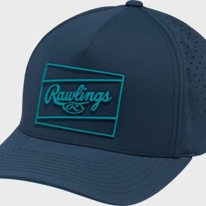 Rawlings Navy Laser Performance Patch Snapback Hat