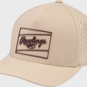 Rawlings Tan Laser Performance Patch Snapback Hat