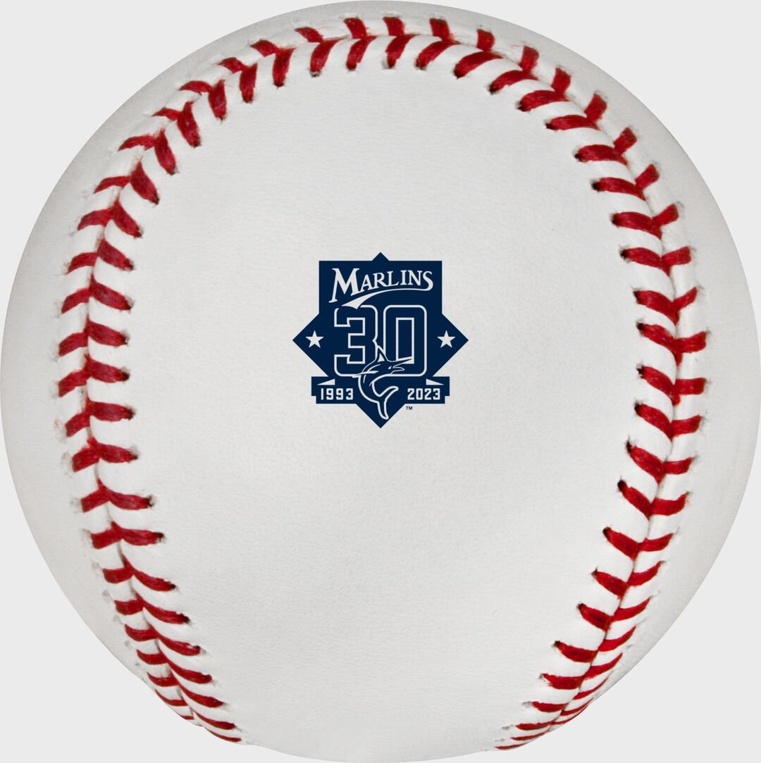 MLB 2023 Miami Marlins 30th Anniversary Baseball - Image 2