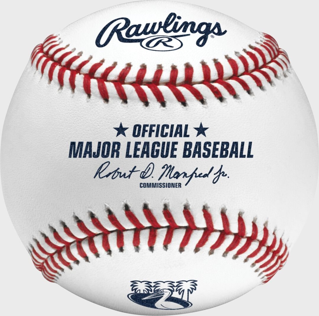 2024 Tampa Bay Rays City Connect Baseball 1 Ball in Display Cube