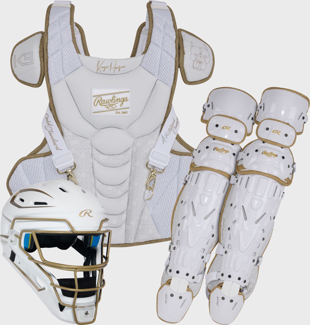 Rawlings Kinzie Hansen K9 Catcher's Gear Set Small Medium Large