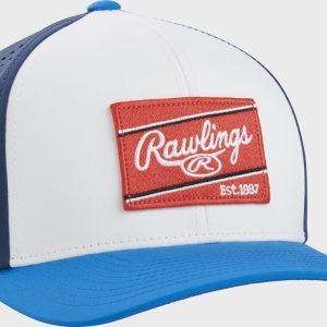 Rawlings Red/White/Blue FlexFit Laser Cut Vented Hat