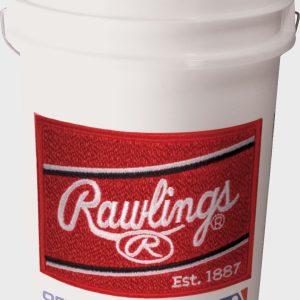 Bucket of Official League Competition Grade Practice Baseballs
