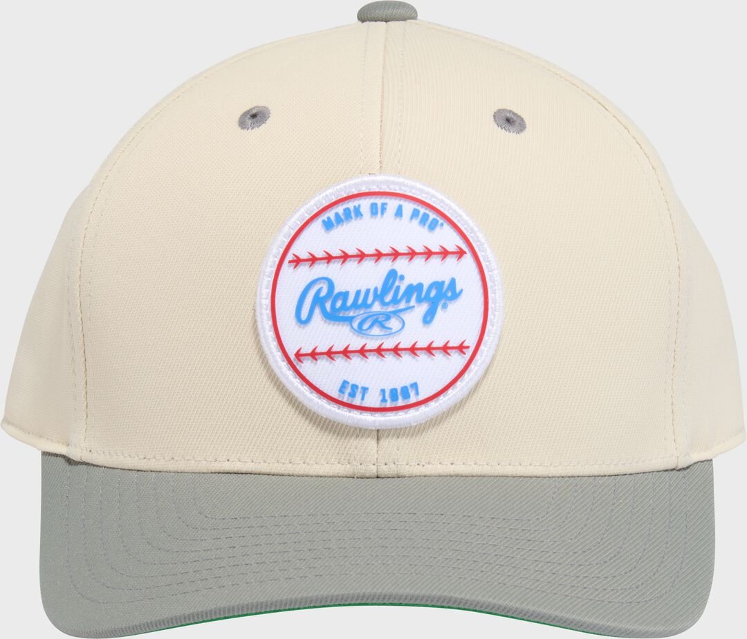 Rawlings Gray Baseball Logo Hat - Image 2