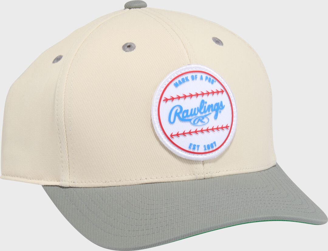 Rawlings Gray Baseball Logo Hat - Image 3