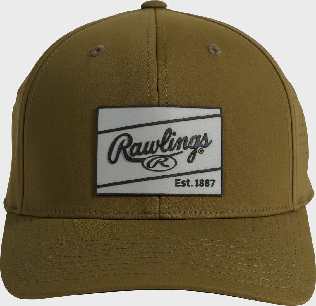 Rawlings Performance Snapback Hat Military Green - Image 2