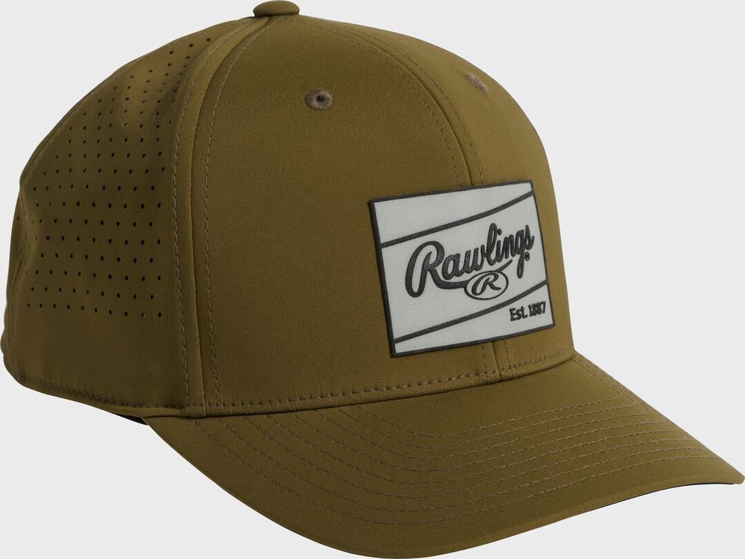 Rawlings Performance Snapback Hat Military Green - Image 4
