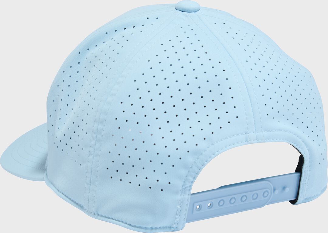 Rawlings Light Blue Performance Curved Bill Snapback Hat - Image 4