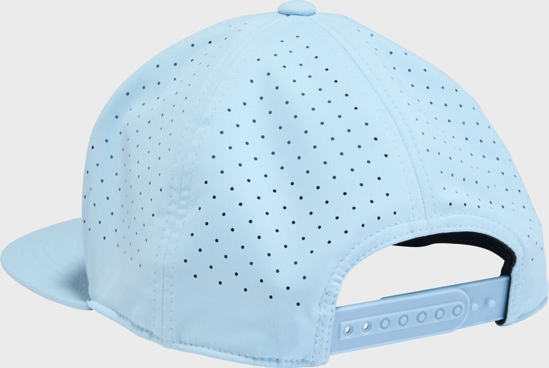 Rawlings Light Blue Performance Flat Bill Snapback Hat - Image 4