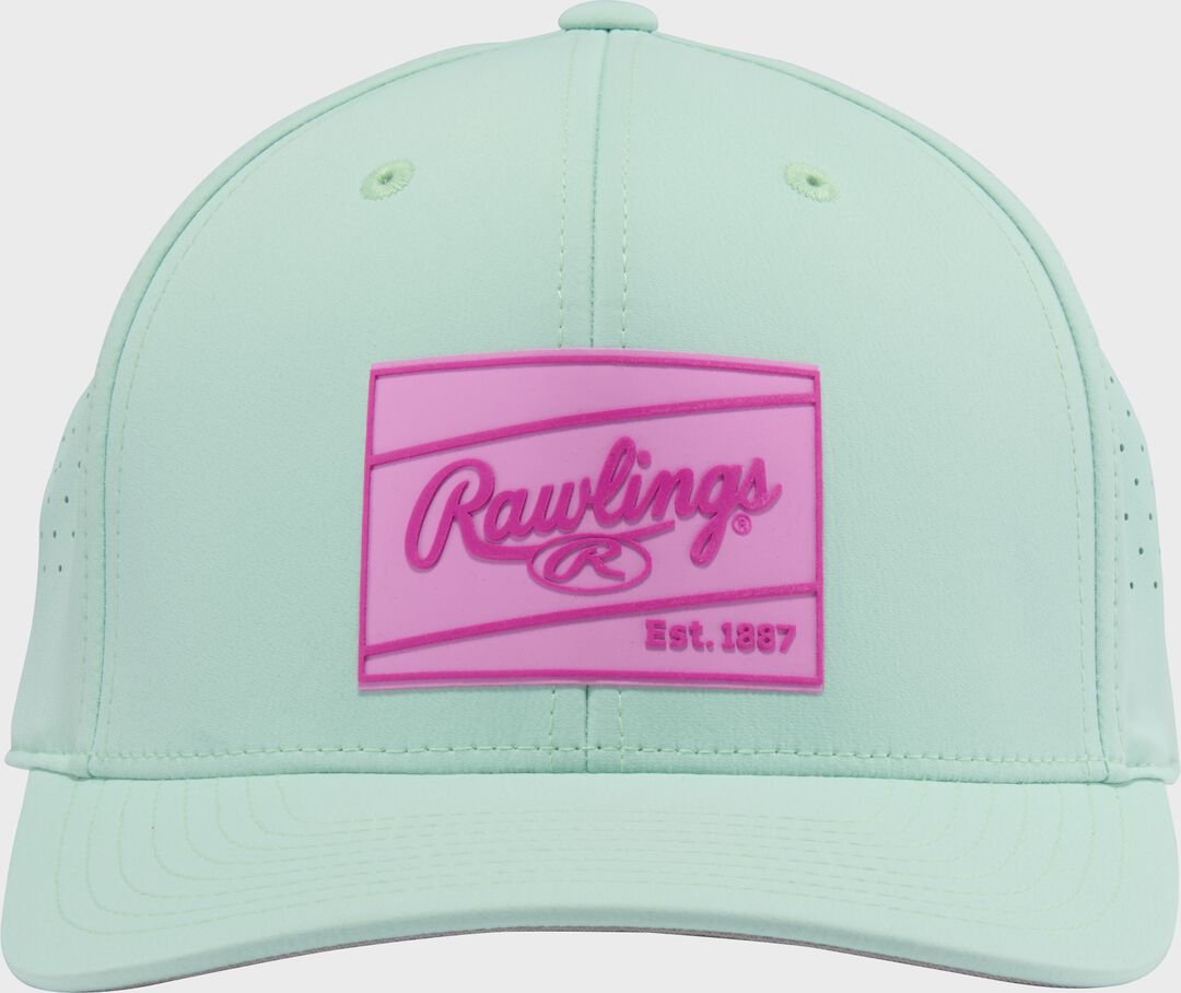 Rawlings Mint Performance Curved Bill Snapback Hat - Image 2