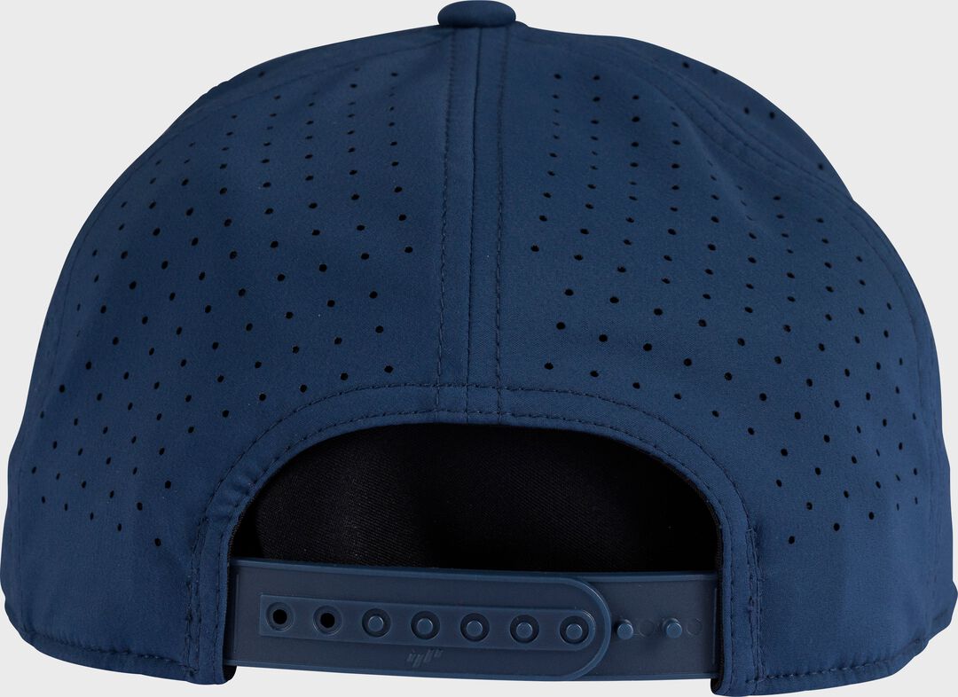 Rawlings Home Plate Performance Flat Bill Snapback Hat Navy - Image 5