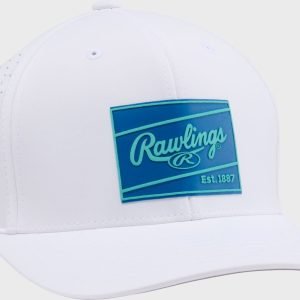 Rawlings White Performance Curved Bill Snapback Hat