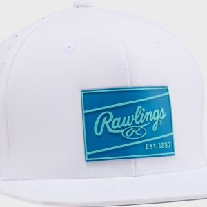 Rawlings White Performance Flat Bill Snapback Hat