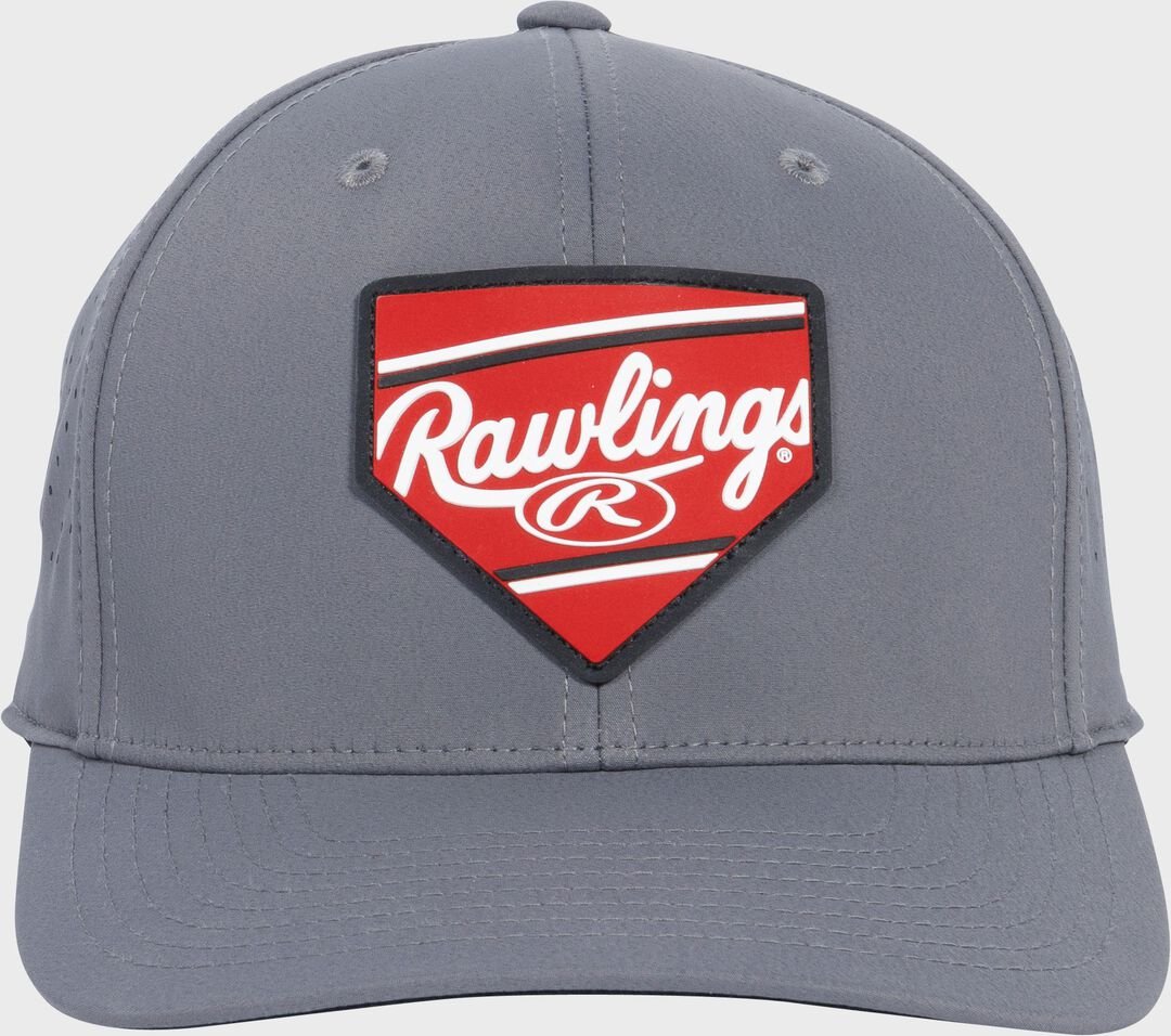 Rawlings Home Plate Performance Flat Bill Snapback Hat - Image 2