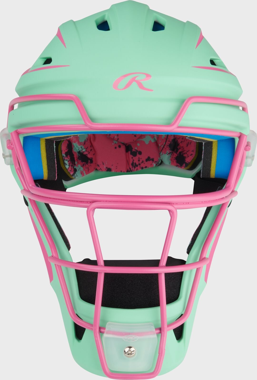 Limited Edition Mach Mint/Pink Spatter Catcher's Gear Set Adult Intermediate Youth - Image 5