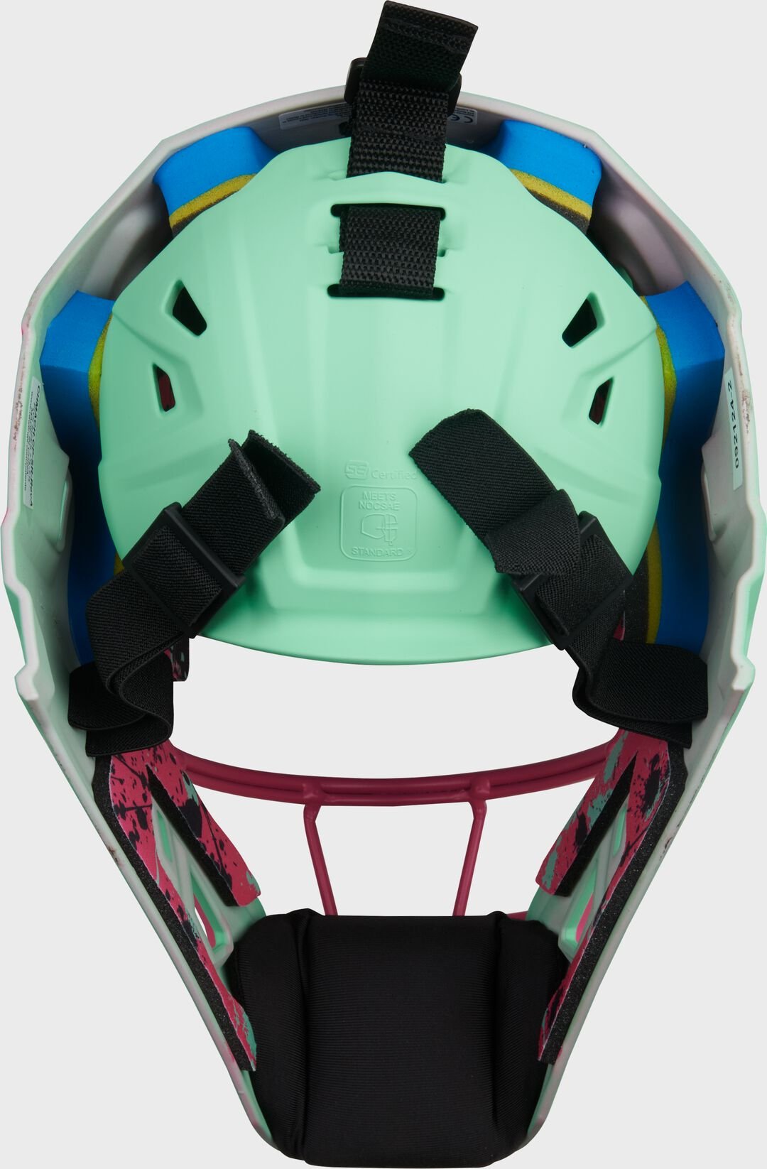 Limited Edition Mach Mint/Pink Spatter Catcher's Gear Set Adult Intermediate Youth - Image 6