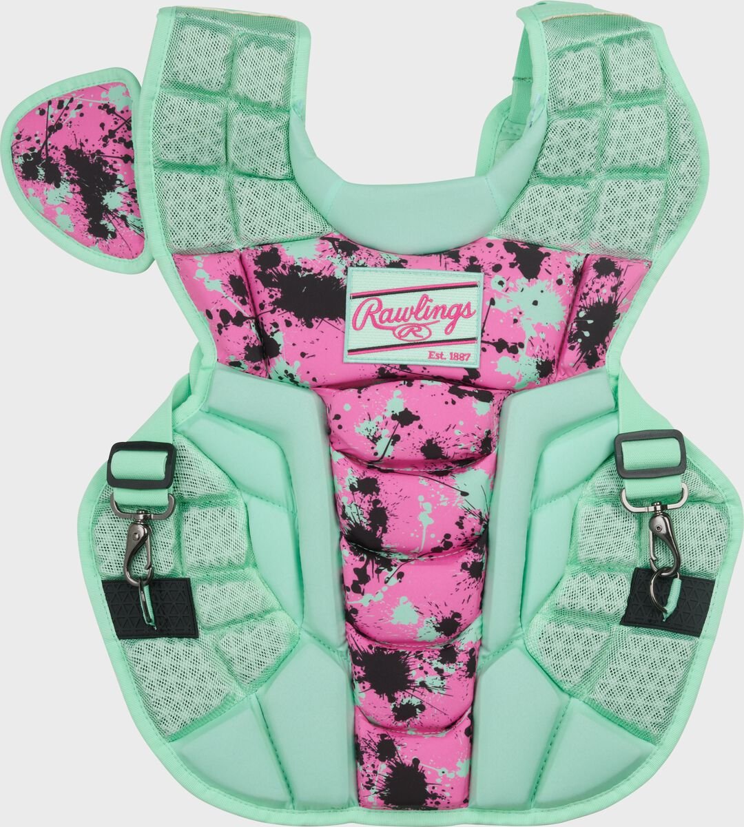 Limited Edition Mach Mint/Pink Spatter Catcher's Gear Set Adult Intermediate Youth - Image 2