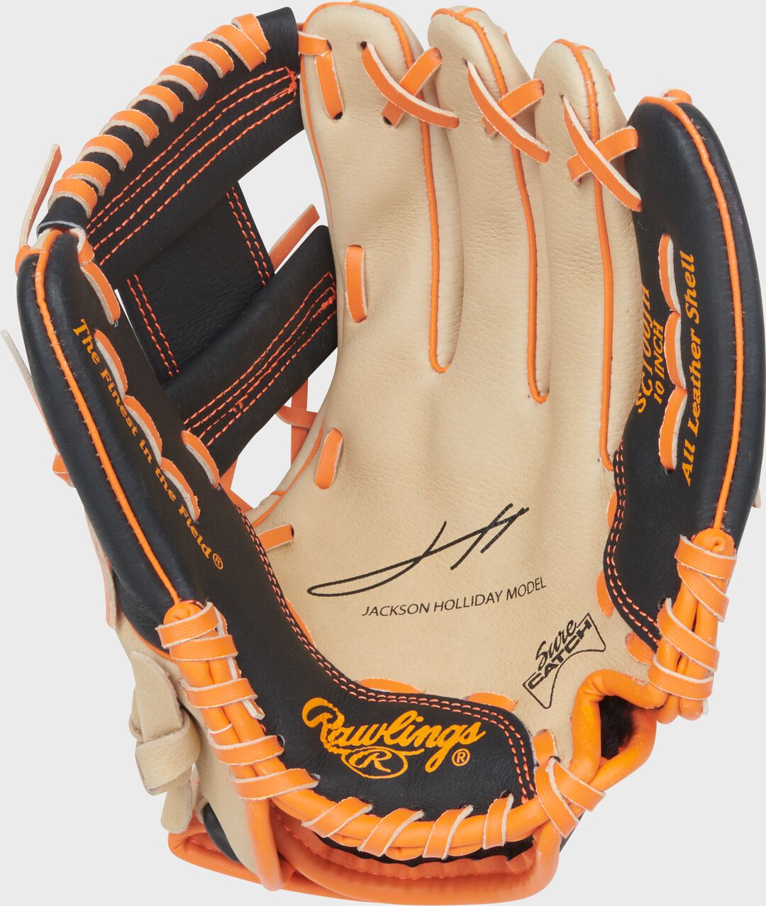 Sure Catch 10-Inch Jackson Holliday Signature Youth Glove Right Hand Throw - Image 4