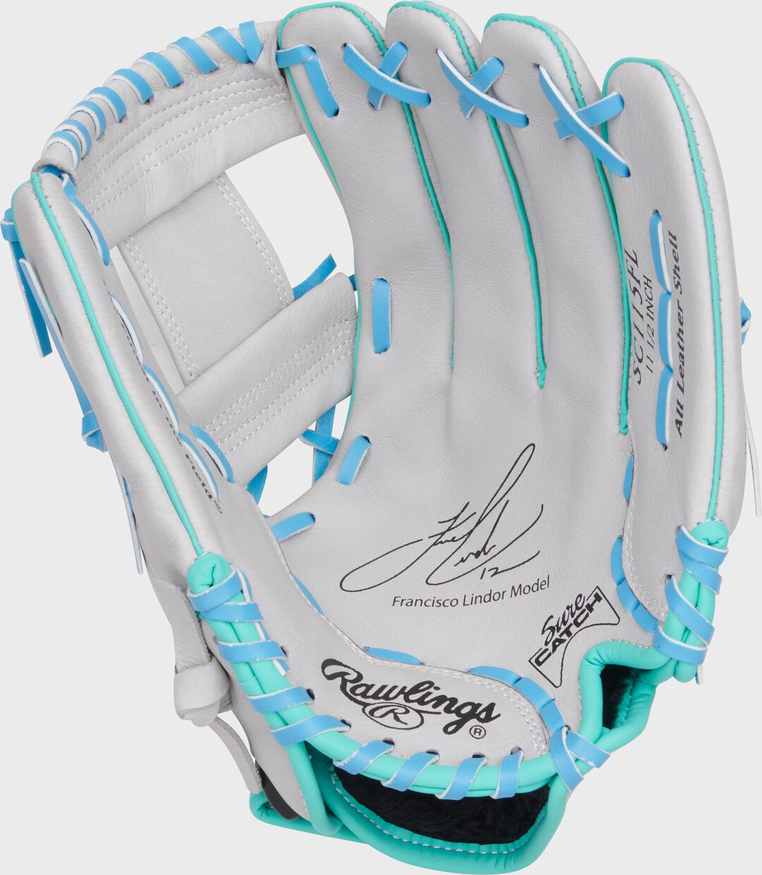 Sure Catch 11.5" Francisco Lindor Signature Youth Glove Right Hand Throw - Image 4
