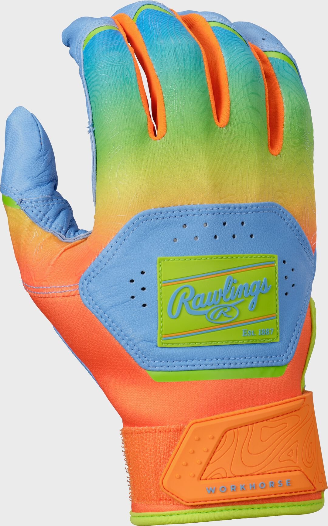 Rawlings Workhorse Youth Fun Burst Batting Gloves - Image 2