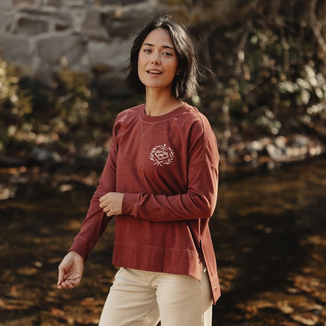 Rawlings x The Normal Brand Women’s Fleece Splitside Pullover - Image 2